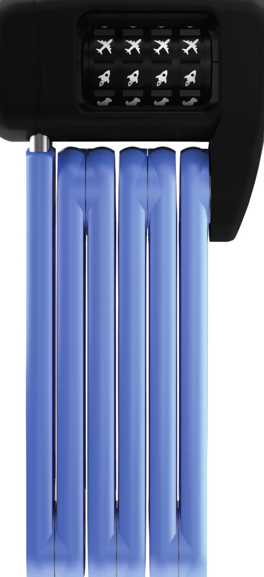 ABUS Cykellås | Foldelås 6055 Bordo Lite Mini Combo - Blå Blue Symbols