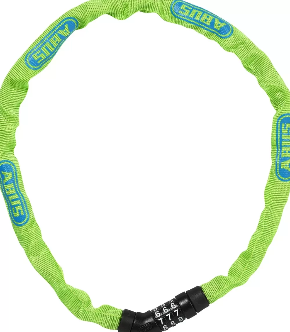 ABUS Cykellås | Kædelås 4804 Combo Steel-O-Chain - Grøn Lime