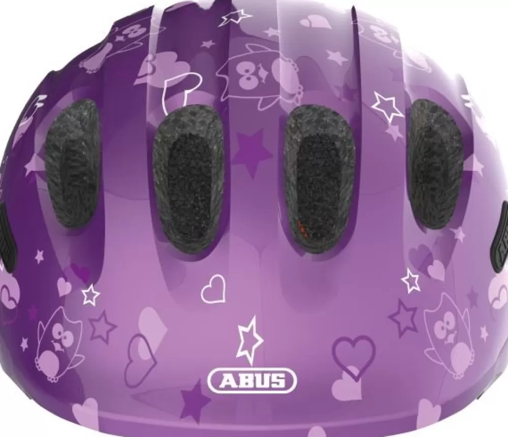 ABUS Cykelhjelme | Smiley 2.0 Hjelm, Purple Star Pink Butterfly