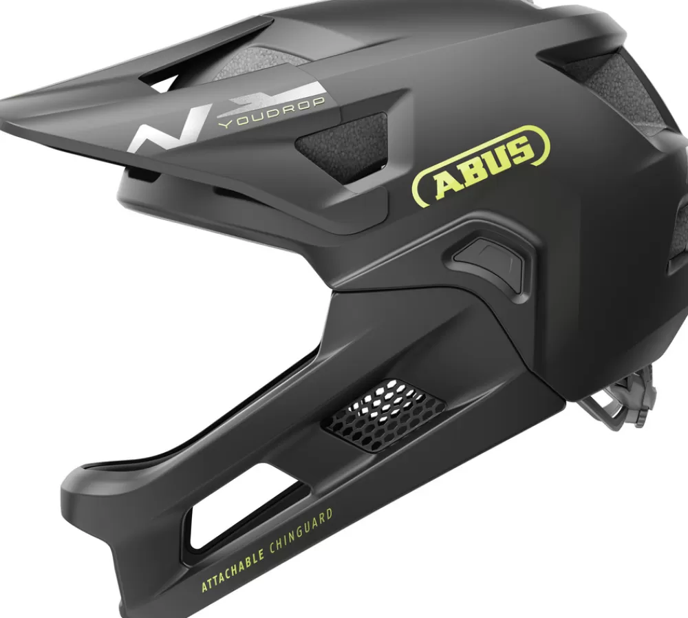 ABUS Cykelhjelme | YouDrop FF Junior - Sort Velvet Black