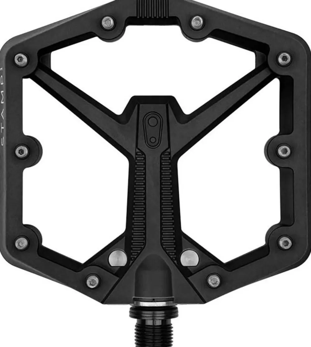 CrankBrothers Pedaler & Klamper*Flat Pedal Stamp 1 - Large - Black (Gen. 2)