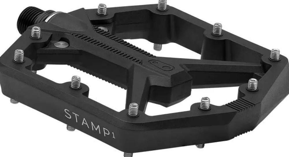 CrankBrothers Pedaler & Klamper*Flat Pedal Stamp 1 - Large - Black (Gen. 2)