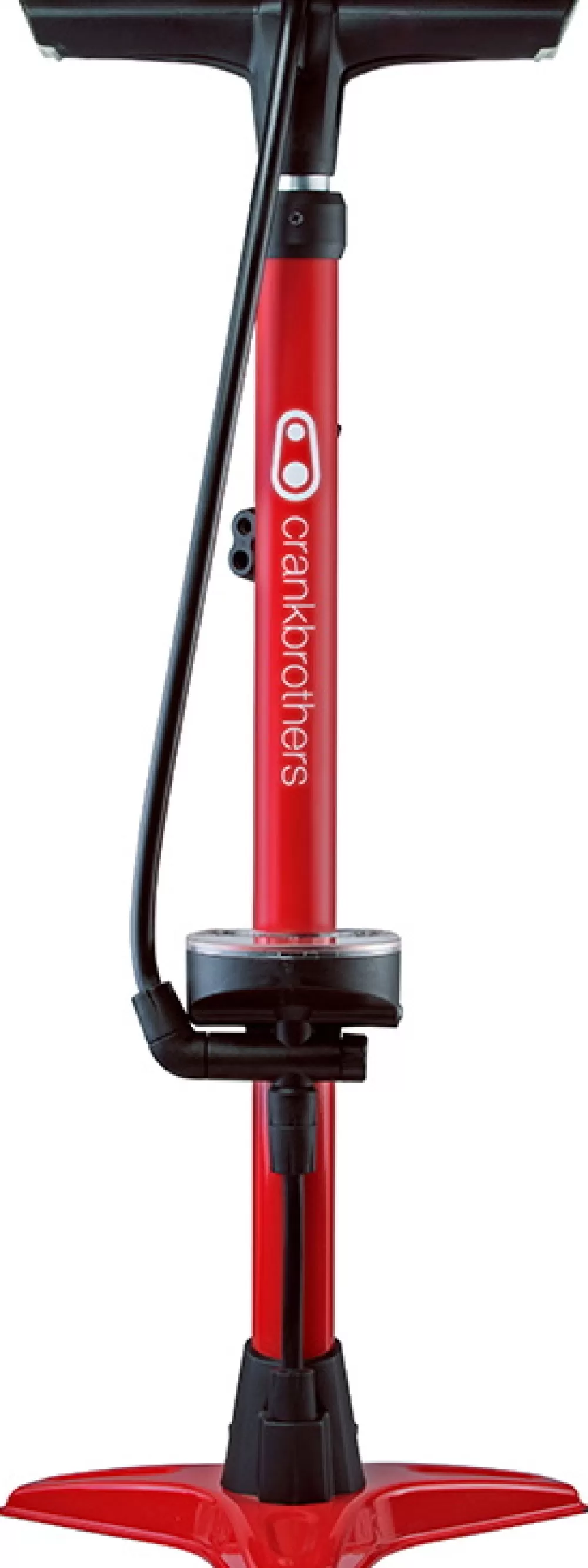 CrankBrothers Cykelpumper | Floor Pump / Fodpumpe Gem W. Analog Gauge - 160psi/11bar - Rød