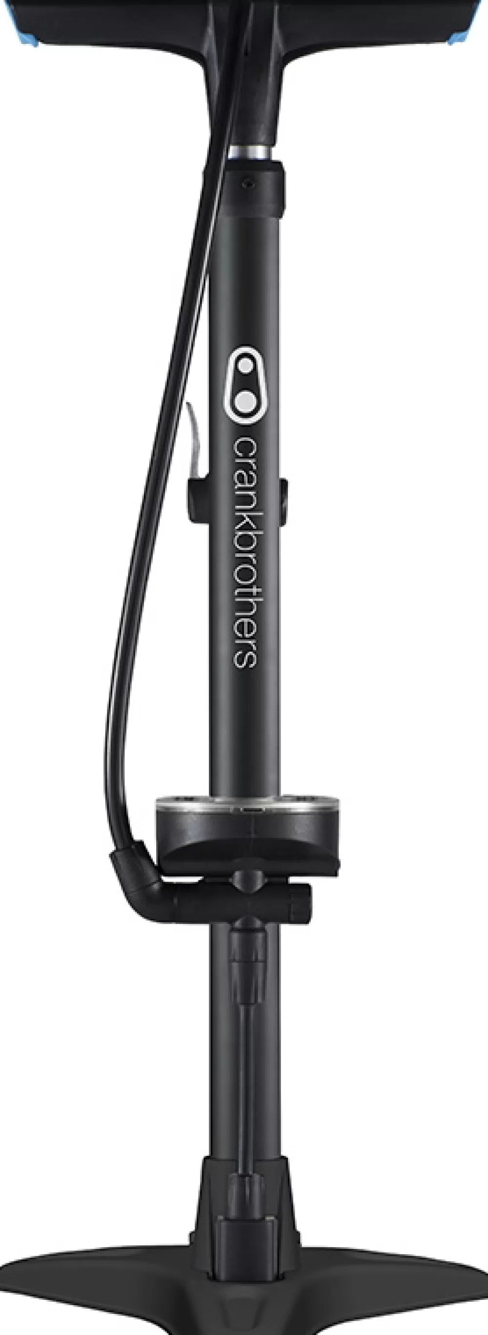 CrankBrothers Cykelpumper | Floor Pump / Fodpumpe Gem W. Analog Gauge - 160psi/11bar - Sort