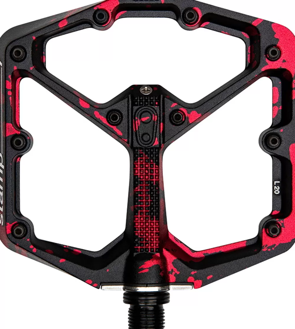 CrankBrothers Pedaler & Klamper*Pedal Stamp 7 - Large - Red