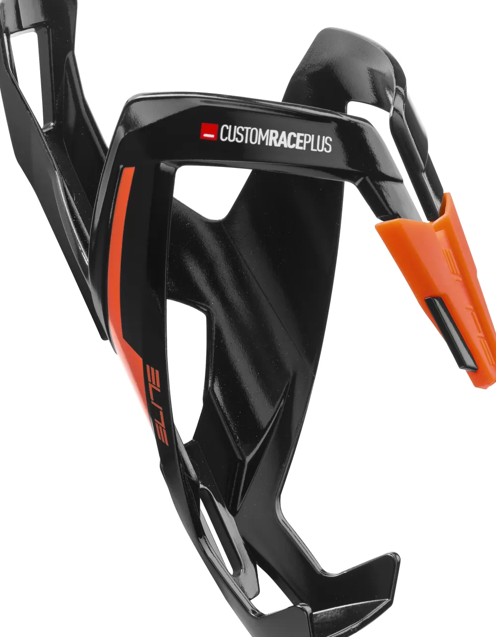 Elite Flaskeholdere*Flaskeholder CustomRace+ - Sort Glossy Orange