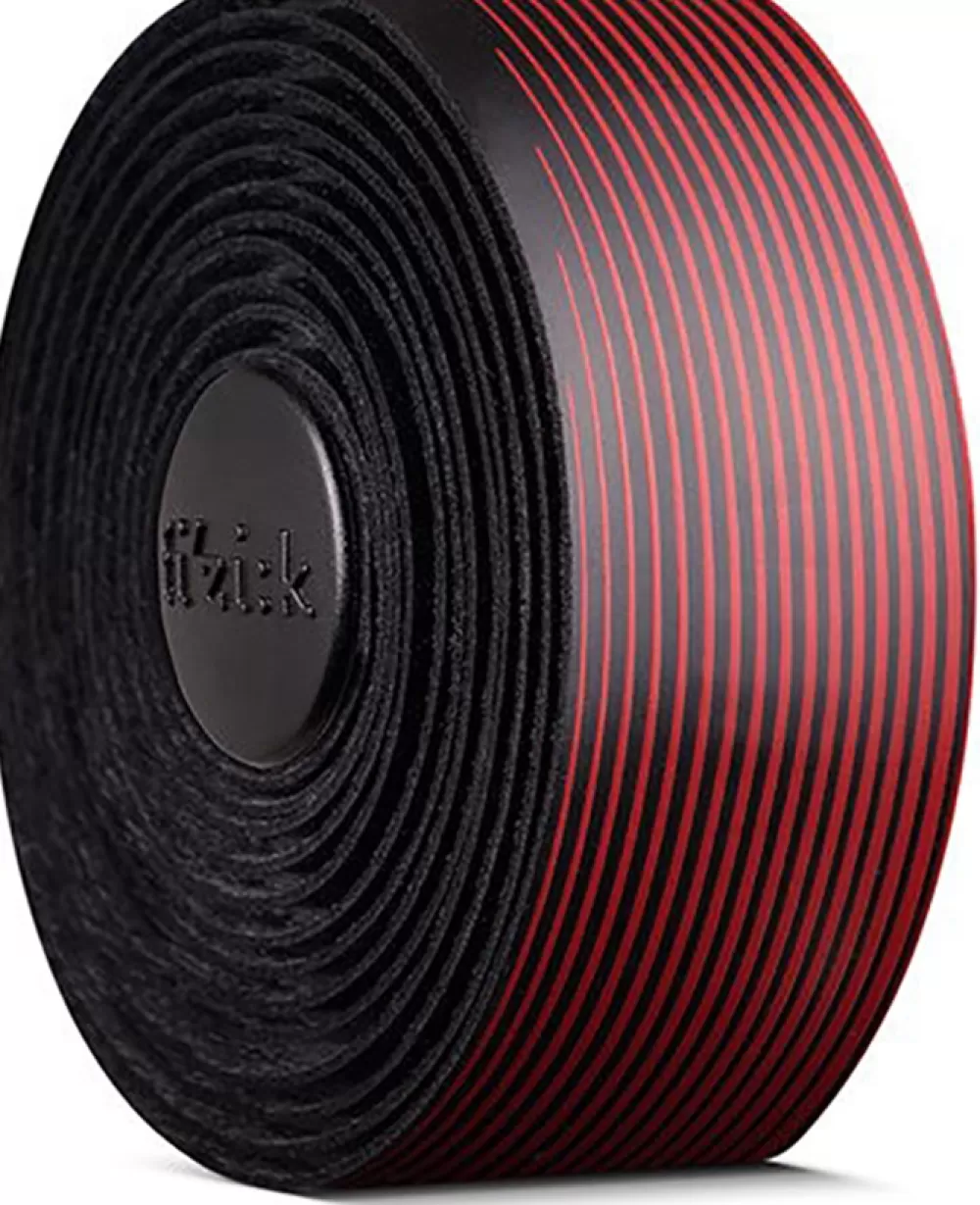 Fizik Styrbånd*Bar Tape Vento Microtex Tacky Multi-Color, 2 Mm - Sort/Rød