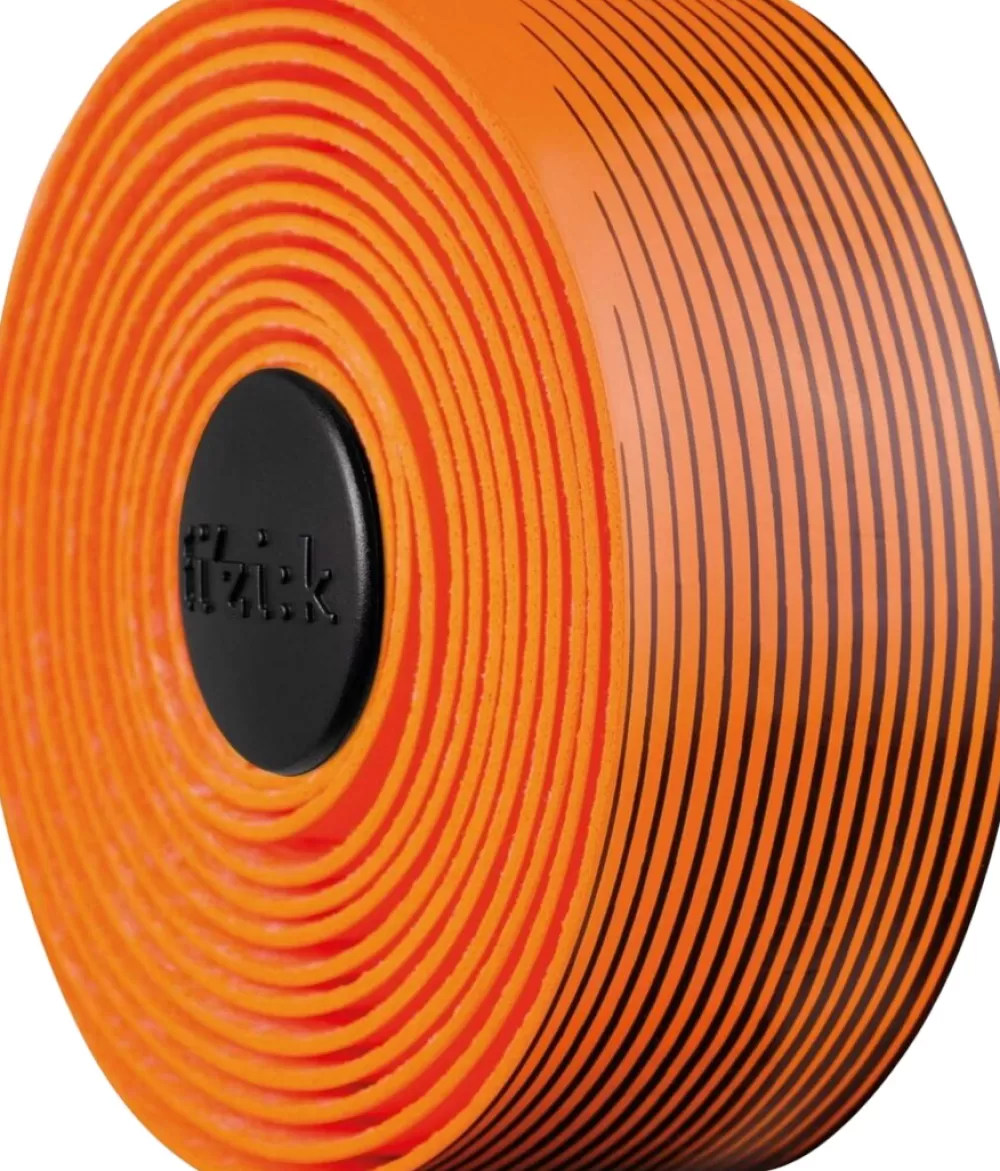 Fizik Styrbånd*Bar Tape Vento Microtex Tacky Styrbånd, 2 Mm - Orange/Sort