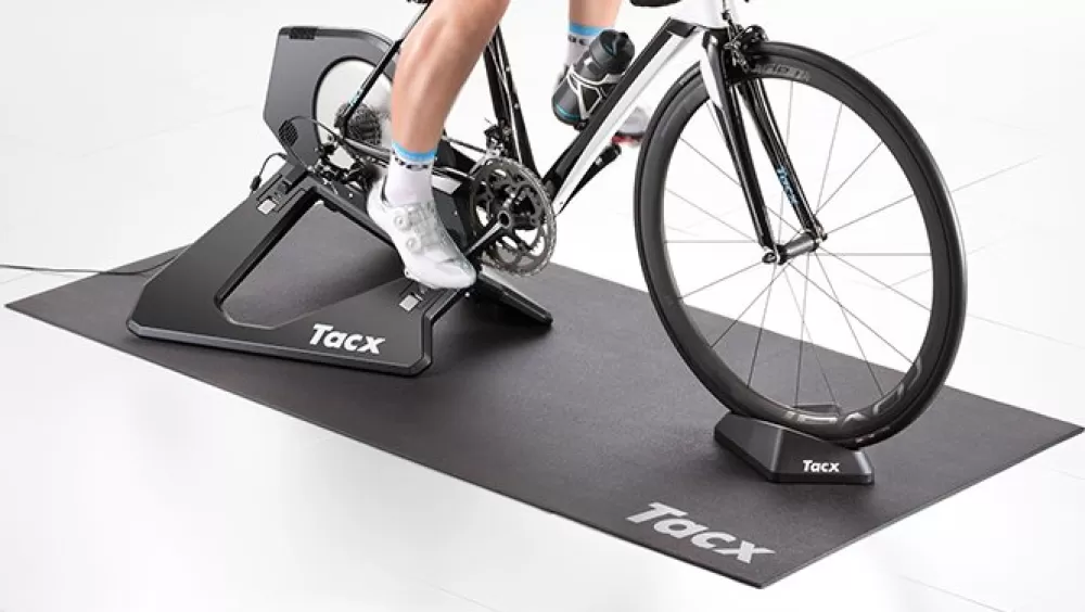 Tacx Hometrainer*Garmin Cykeltræningsmåtte Til Hometrainer