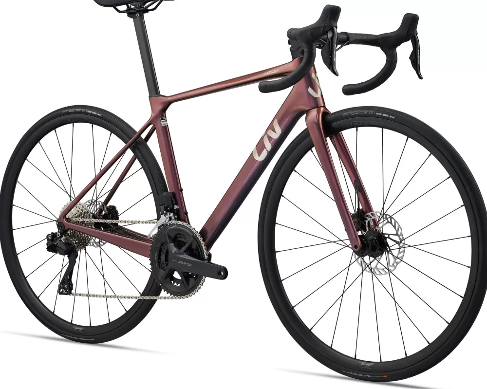 Giant Racercykler | Liv Langma Advanced 1 Di2 2025 - Rød Mechanic Rose