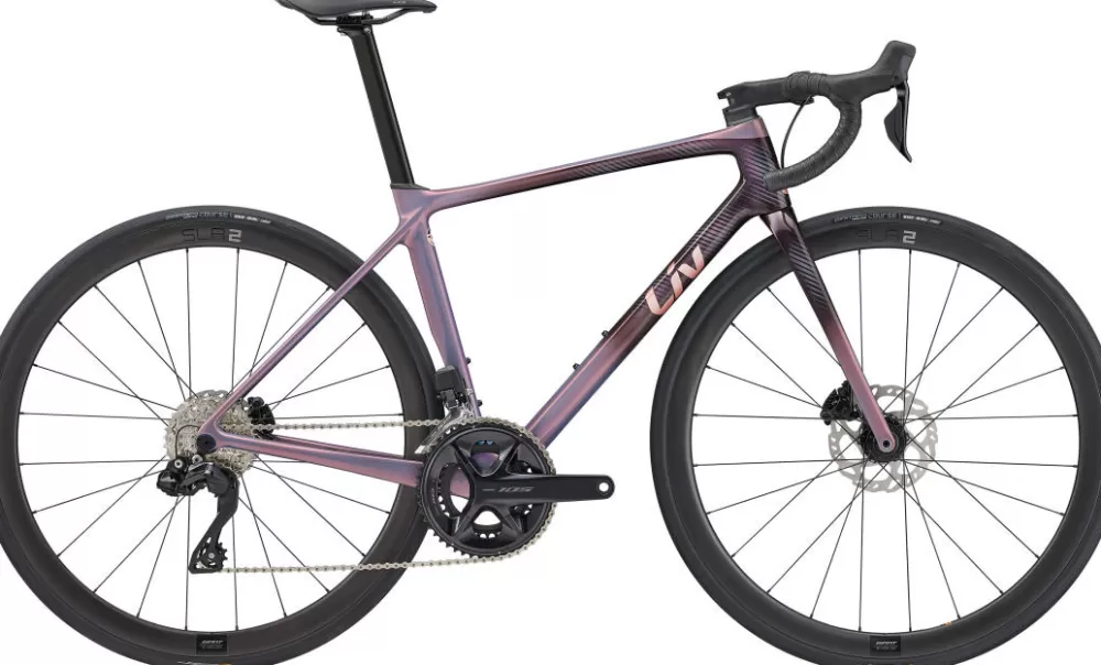Giant Racercykler | Liv Langma Advanced Pro Disc 1 2023 - Lilla Mirage/Rosewood
