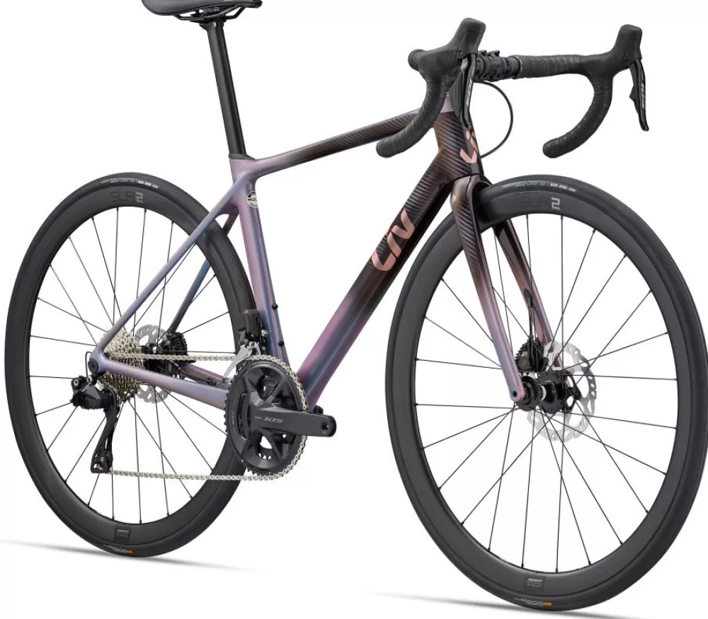 Giant Racercykler | Liv Langma Advanced Pro Disc 1 2023 - Lilla Mirage/Rosewood