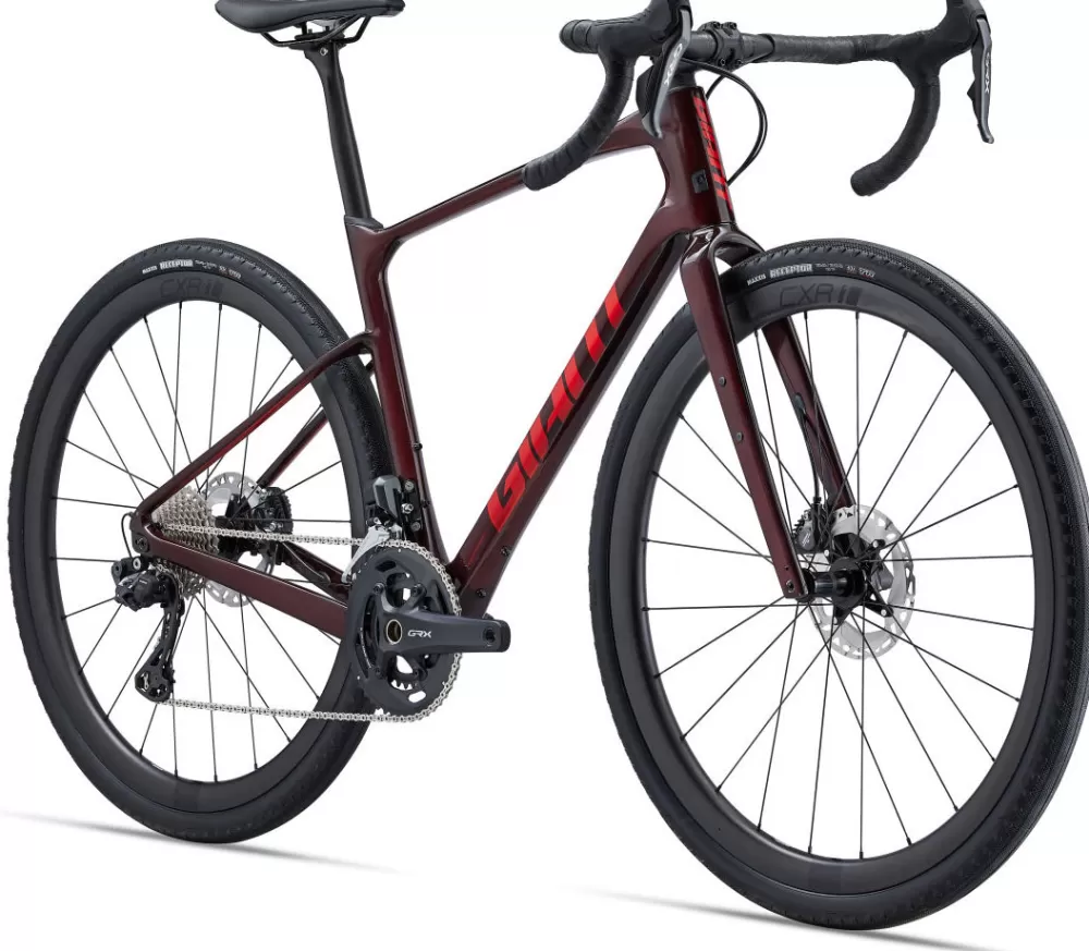 Giant Gravel Cykler | Racercykler | Revolt Advanced Pro 0 2023 - Rød/Brun Dark Red