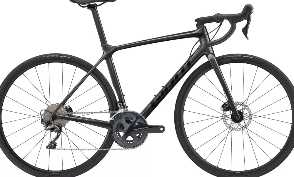 Giant Racercykler | TCR Advanced 1 Disc-Pro Compact 2023 - Sort/Grå/Sølv Black Chrome