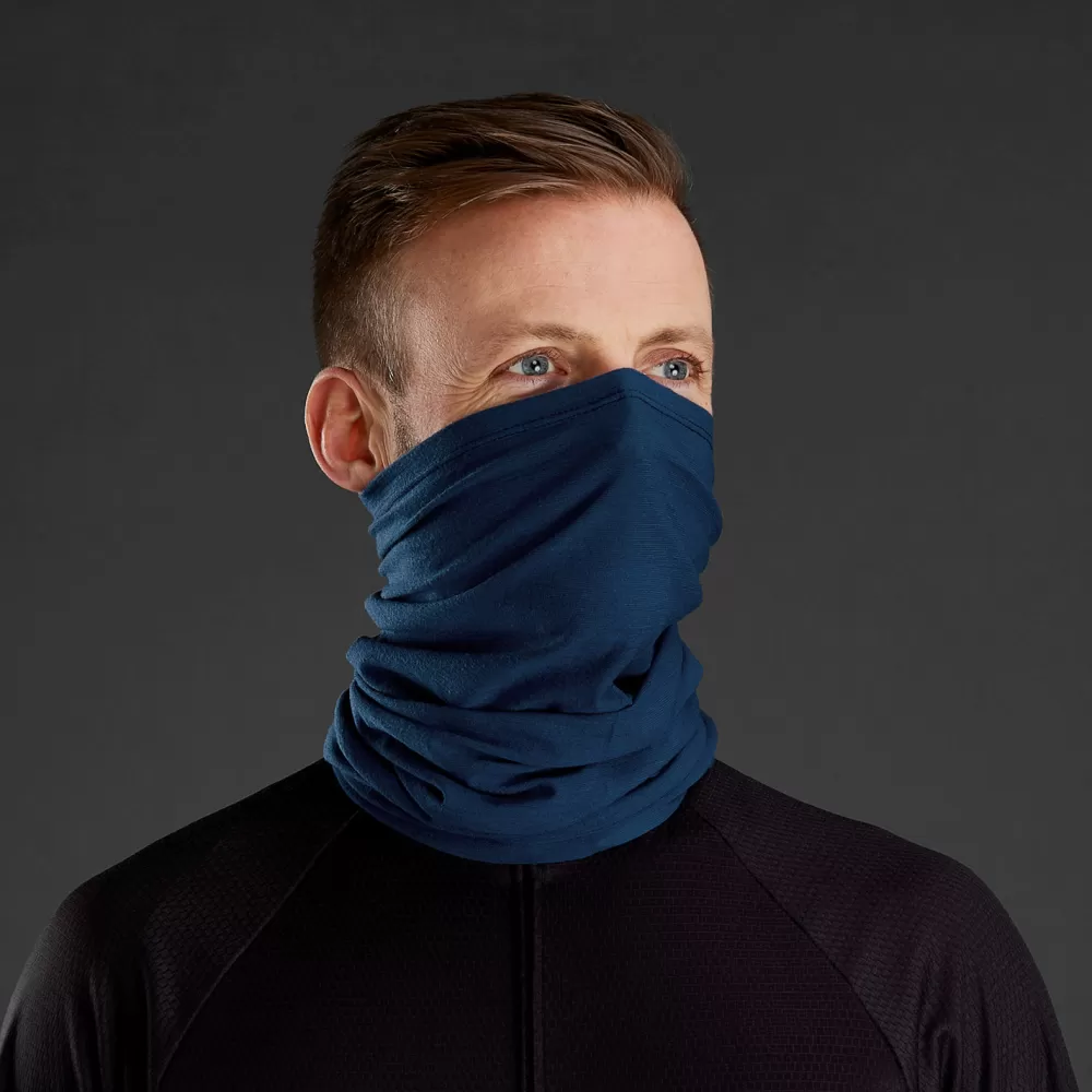 GripGrab Halsedisser | Cykeltøj Til Herre | Multifunktionel Merino Halsedisse - Blå Navy Blue