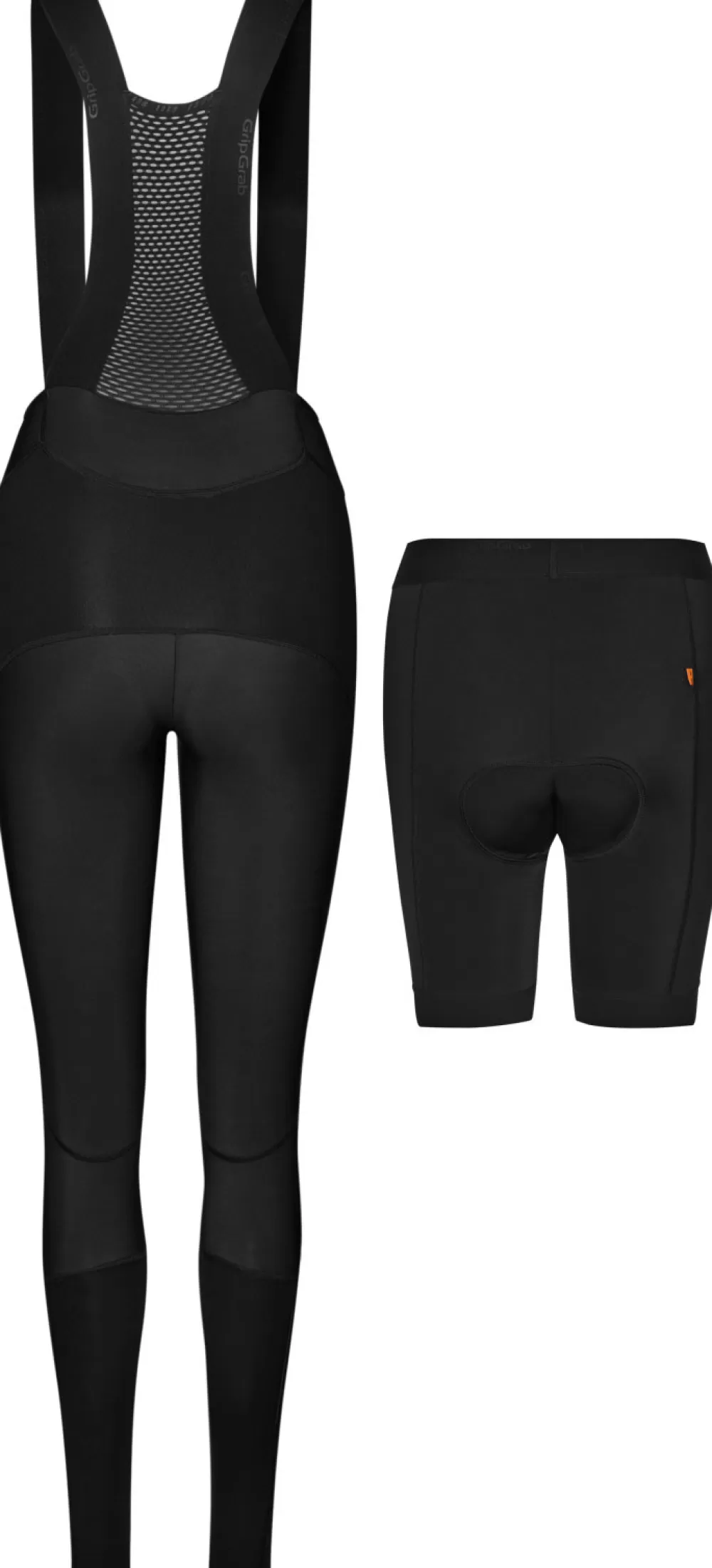 GripGrab Cykeltøj Til Kvinder | Cykelbukser | Vandafvisende ThermaShell Bibtights Til Damer Black