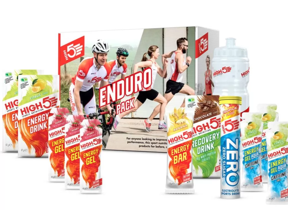 High5 Energiprodukter | Spinning*Enduro Pack Energipakke M. Drikkedunk