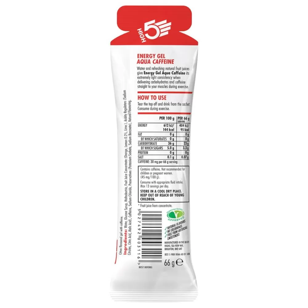 High5 Energiprodukter | Spinning*Energy Gel Aqua Caffeine 60ml - Citrus