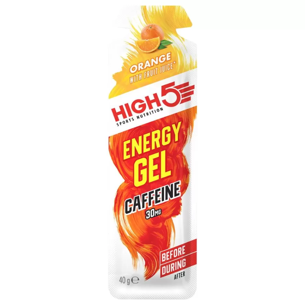 High5 Energiprodukter | Spinning*Energy Gel Plus M. Koffein 32 Ml - Orange