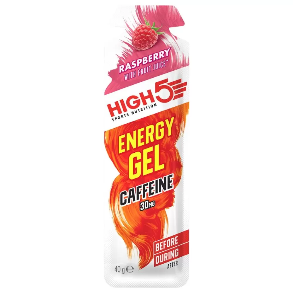 High5 Energiprodukter | Spinning*Energy Gel Plus M. Koffein 32 Ml - Raspberry