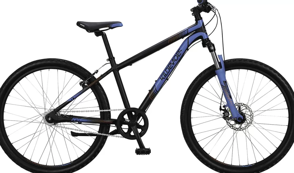 Kildemoes Børnecykler | Intruder MTB 7g 26" Dreng 2024 - Sort Soft Black w/blue