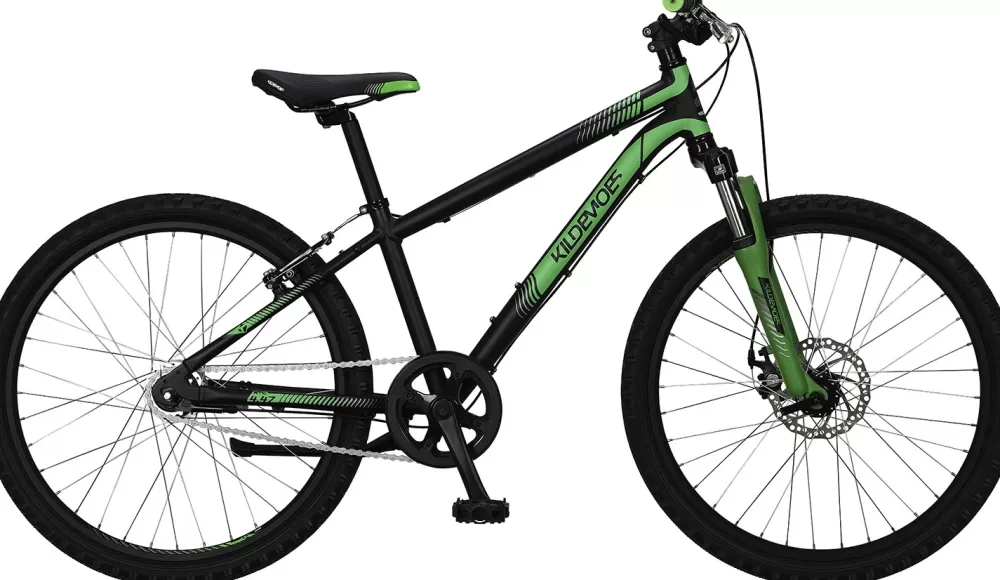 Kildemoes Børnecykler | Intruder MTB 7g 24" Dreng 2023 - Sort Soft Black w/green