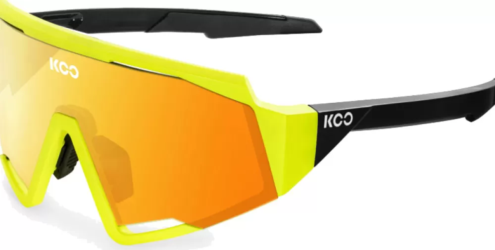 KOO Cykelbriller | Spectro Cykelbriller - Gul/Rød