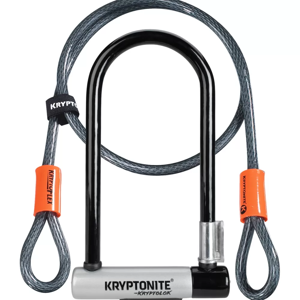 Kryptonite Cykellås | Kryptolok U-Lock M. 120cm Flex Wire