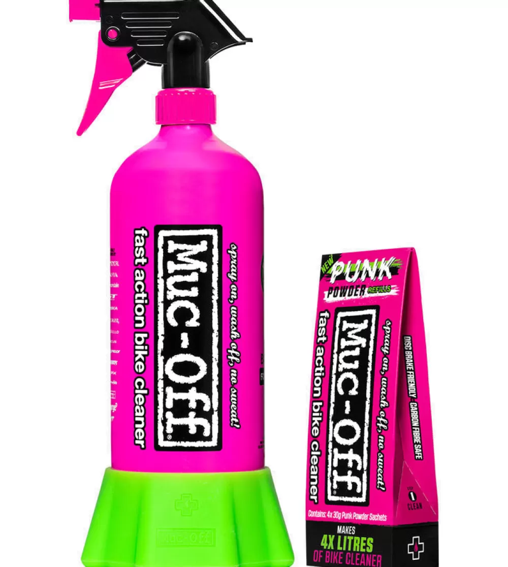 Muc-Off Cykelpleje*Bottle For Life Bundle - Inkl. 4 Pakker Punk Powder