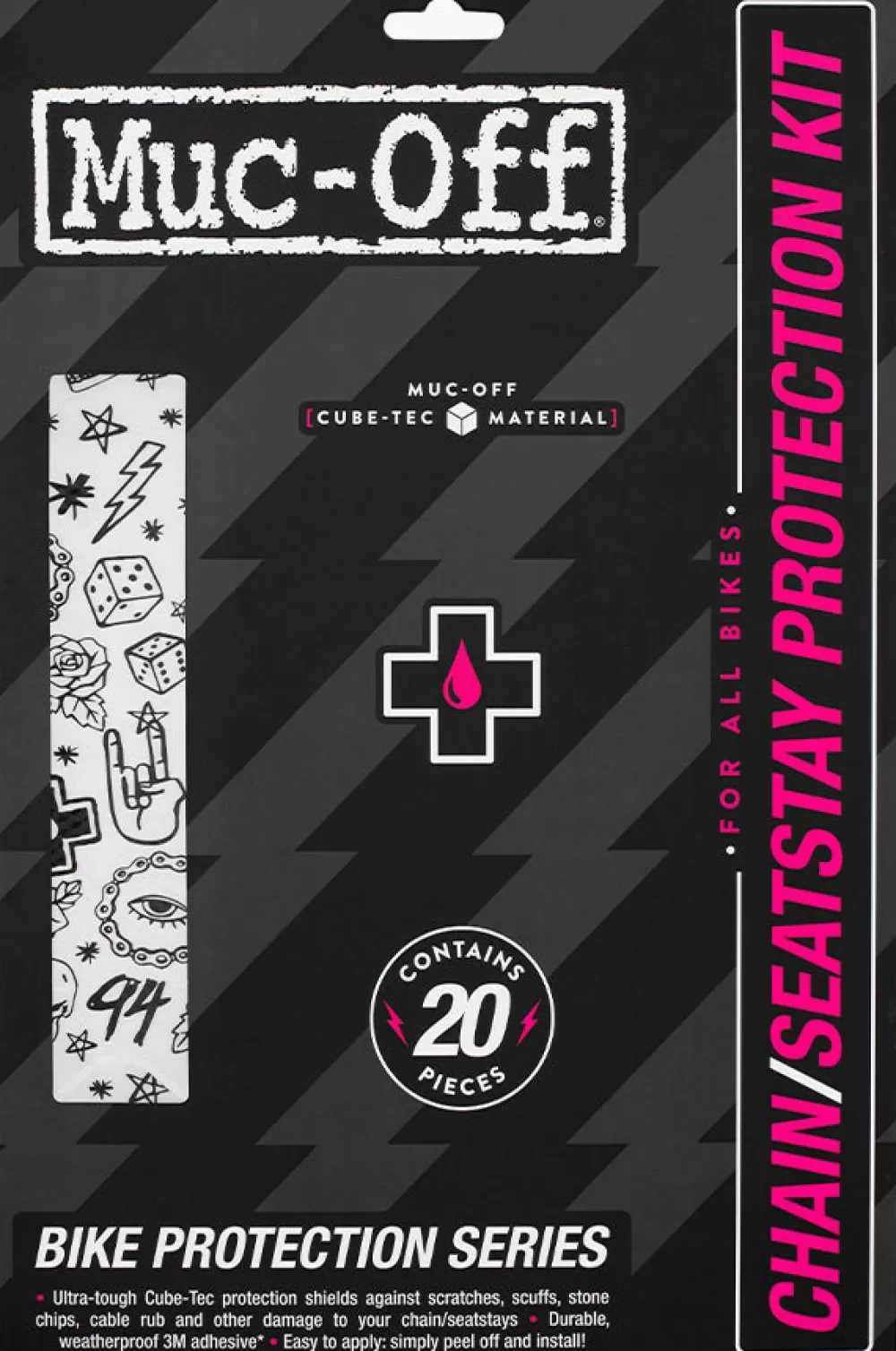 Muc-Off Cykelpleje | Chain Stay Protector Chainstay - Punk