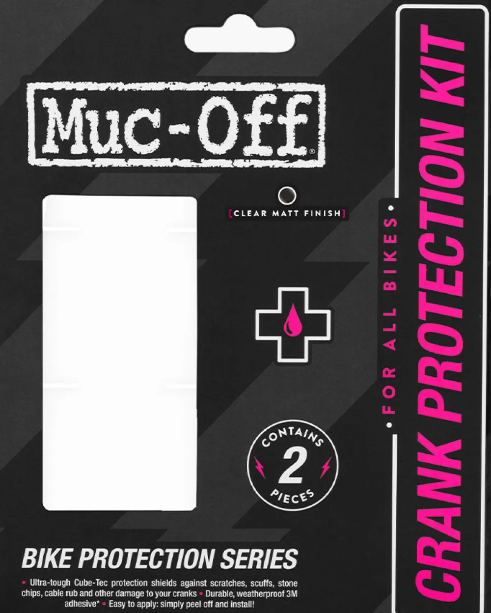 Muc-Off Cykelpleje | Crank Protector Crank Kit - Clear Matt