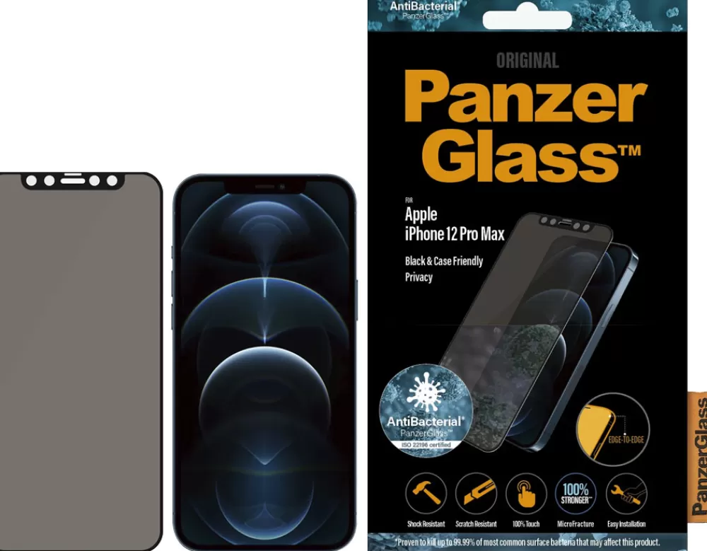 Panzerglass Mobilholdere*Apple IPhone 12 Pro Max Case Friendly Privacy Beskyttelselsglas