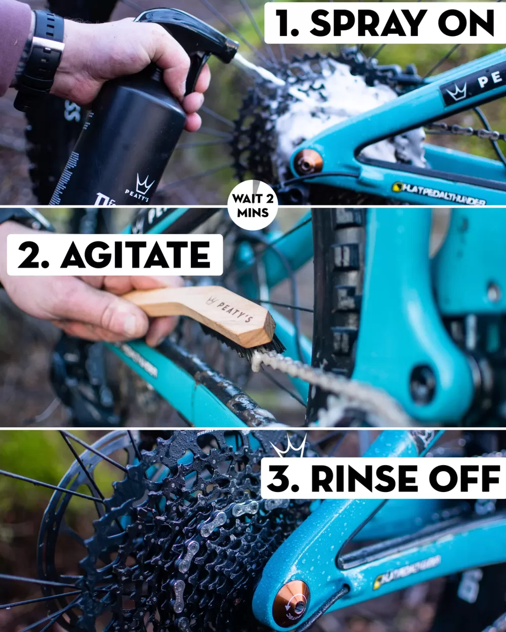 Peaty's Cykelpleje | Foaming Drivetrain Degreaser 1L