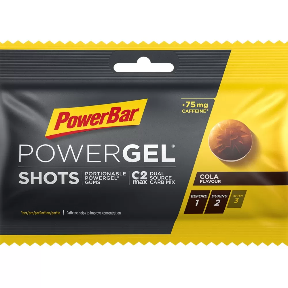 Powerbar Energiprodukter | Spinning | PowerGel Shots - Vingummi - Cola & Koffein