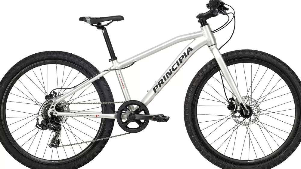 Principia Børnecykler | Evoke A2.6 26" 7g 2023 - Sølv Blank sølv