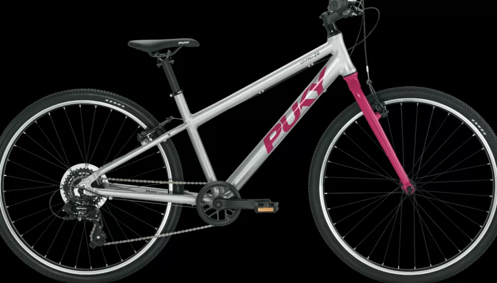 Puky Børnecykler | LS-PRO 26-8 Alu 26" - Sølv/Lyserød