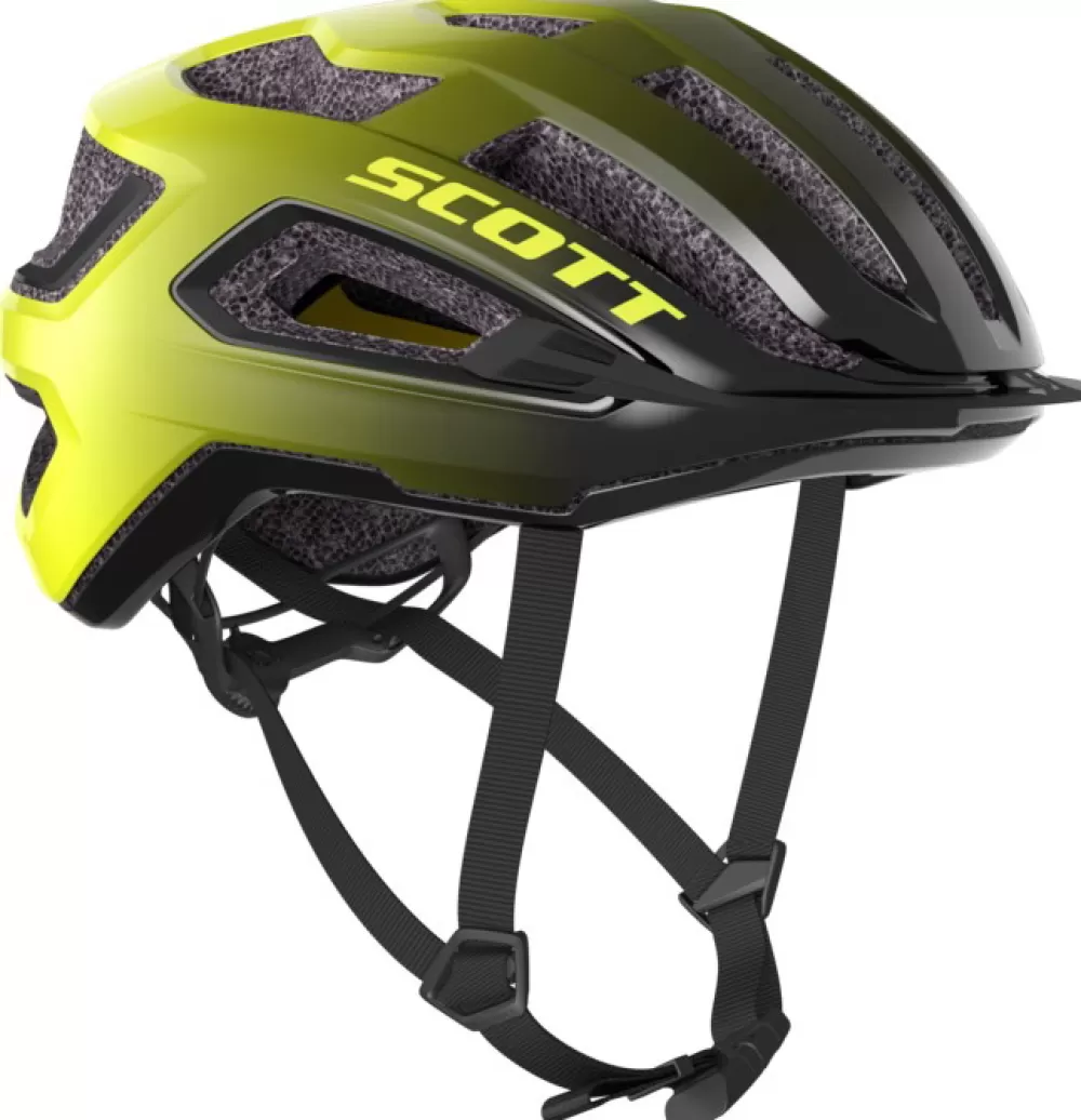 Scott Cykeltøj Til Herre | Cykelhjelme | Arx Plus (MIPS) Hjelm - Gul/Sort black/radium yellow RC