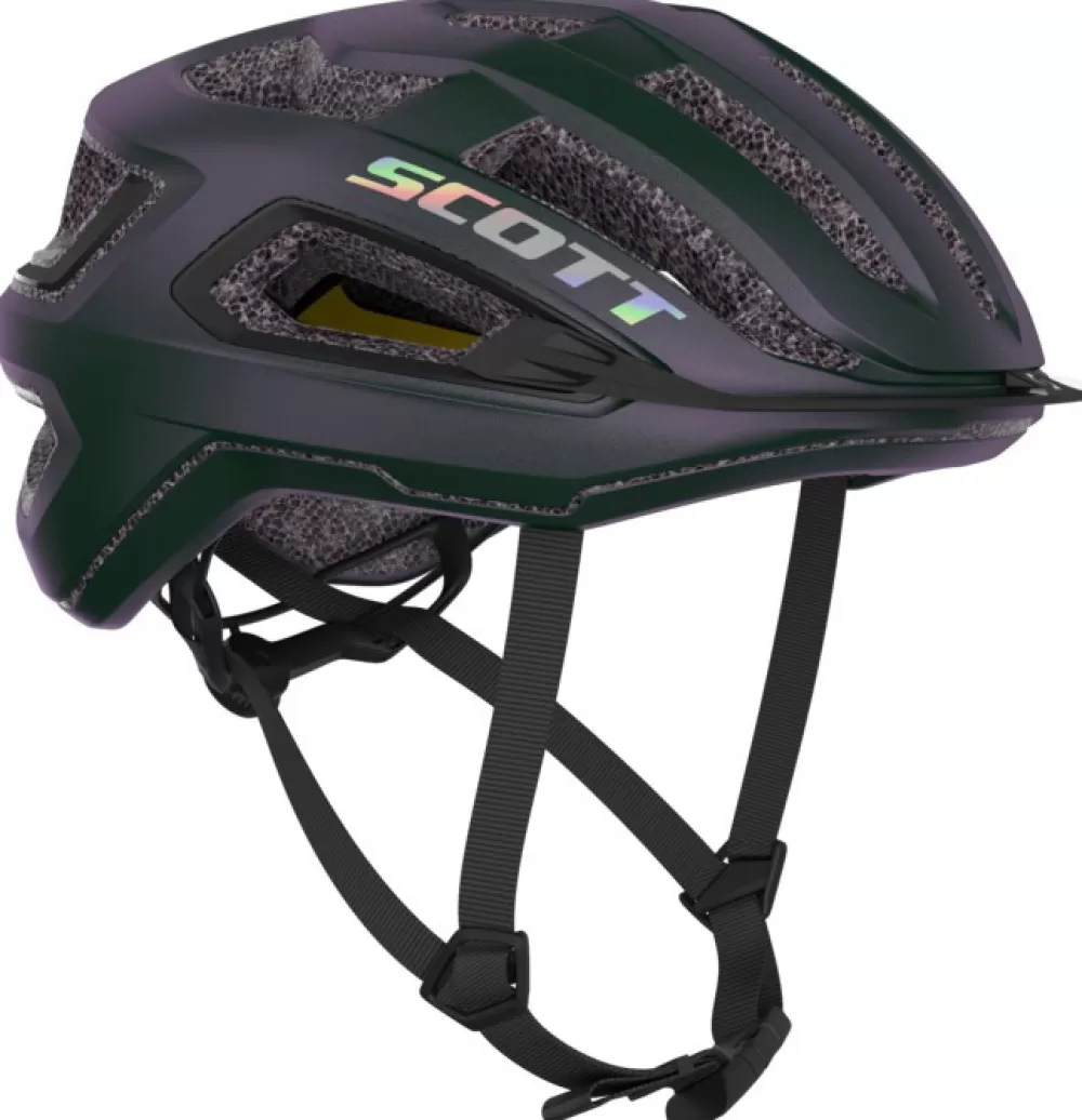 Scott Cykeltøj Til Kvinder | Cykelhjelme | Arx Plus (MIPS) Hjelm - Lilla prism green/purple