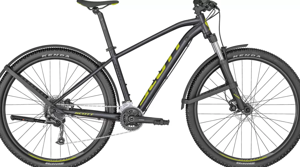 Scott Mountainbikes | Aspect 950 EQ 2022 DARK GREY + QUICKSILVER YELLOW
