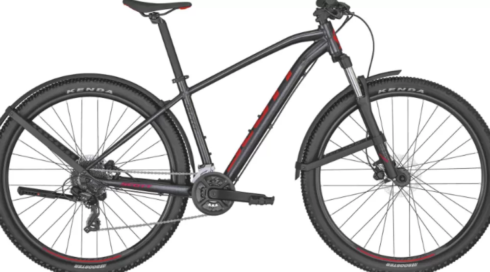 Scott Mountainbikes | Aspect 760 EQ 2024 GRANITE BLACK + RALLY RED