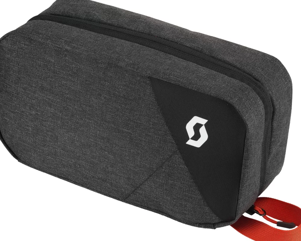 Scott Merchandise | Bag Toiletry - Toilettaske dark grey/red clay