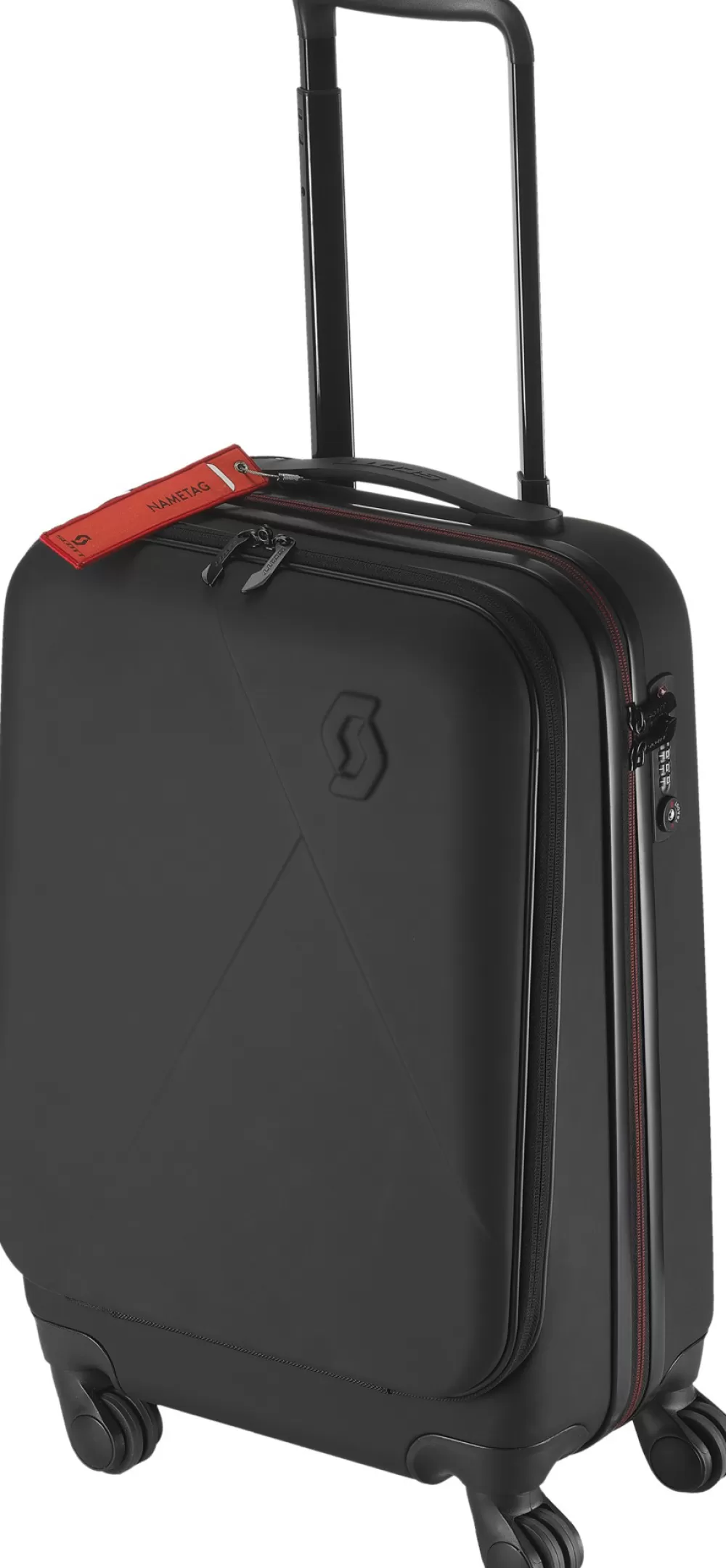 Scott Merchandise | Bag Travel Hardcase 40 - Kuffert black/red clay