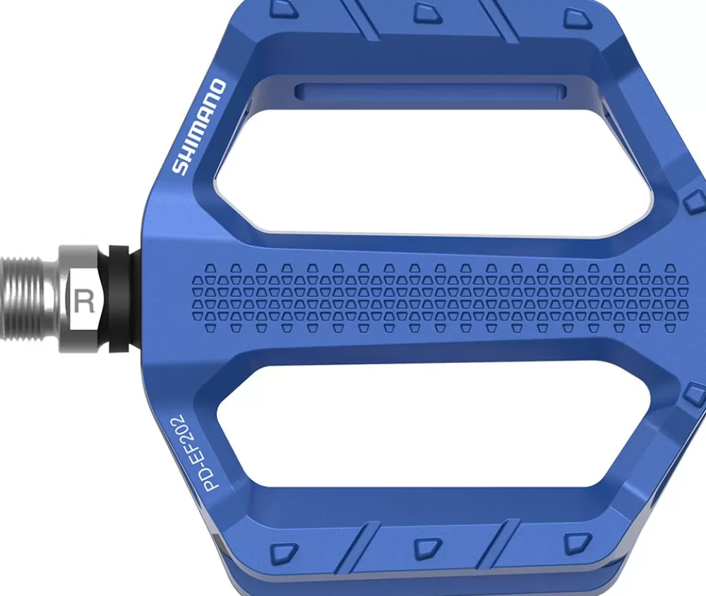 Shimano Pedaler & Klamper*Pedal Flat PD-EF202 - Blå