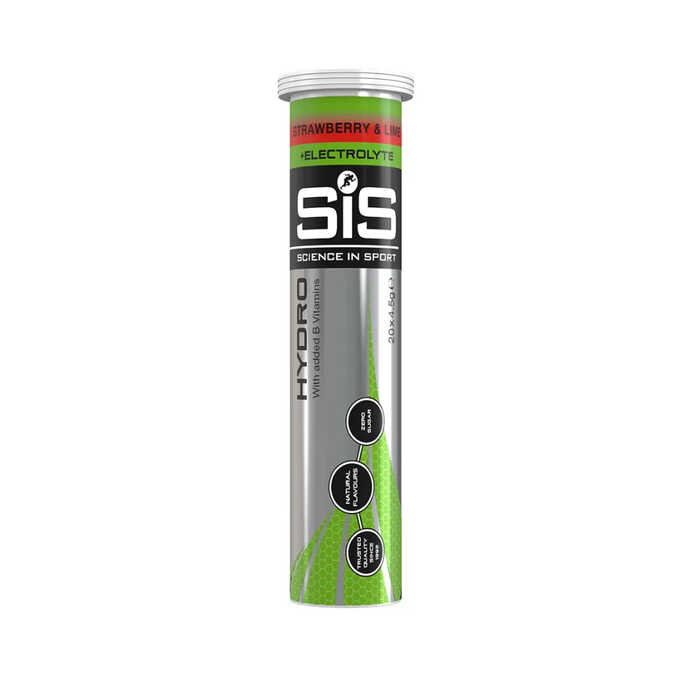 Science in Sport Energiprodukter | Spinning*SIS GO Hydro Tabletter Jordbær + Lime - 20x4g
