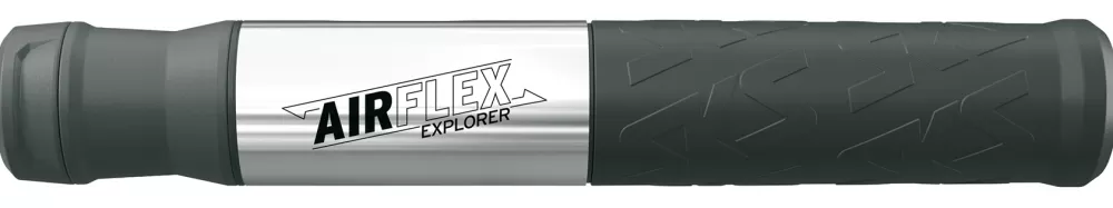 SKS Cykelpumper | Airflex Explorer Minipumpe 205mm 5bar/73psi - Auto & Racerventil - Sort Sølv