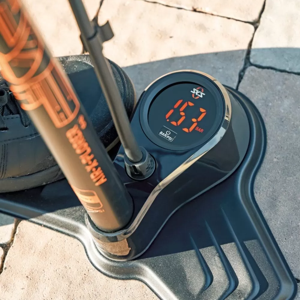 SKS Cykelpumper | Air-X-Plorer 10.0 Fodpumpe Digital 10bar/144psi