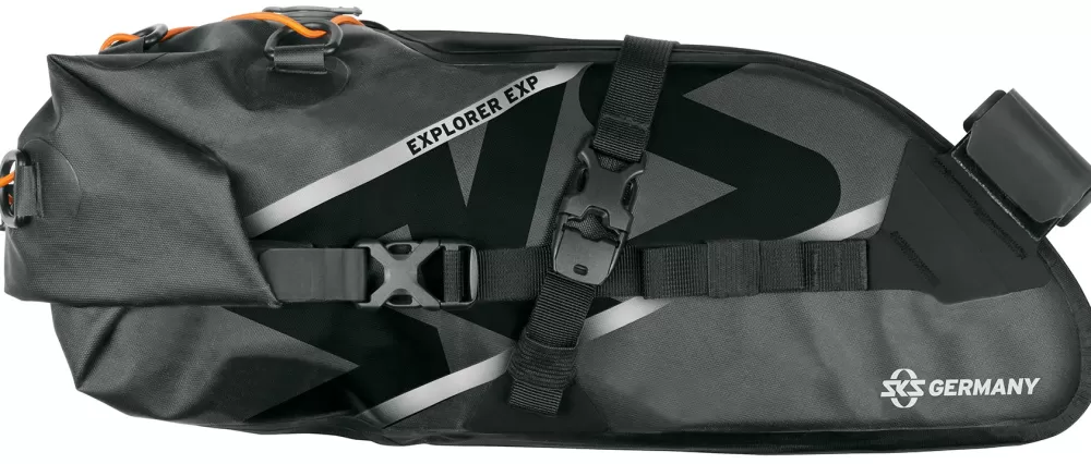SKS Cykeltasker*Explorer EXP Sadeltaske 57.5x16.5x34.5cm 13l 500g - Inkl. Skærm