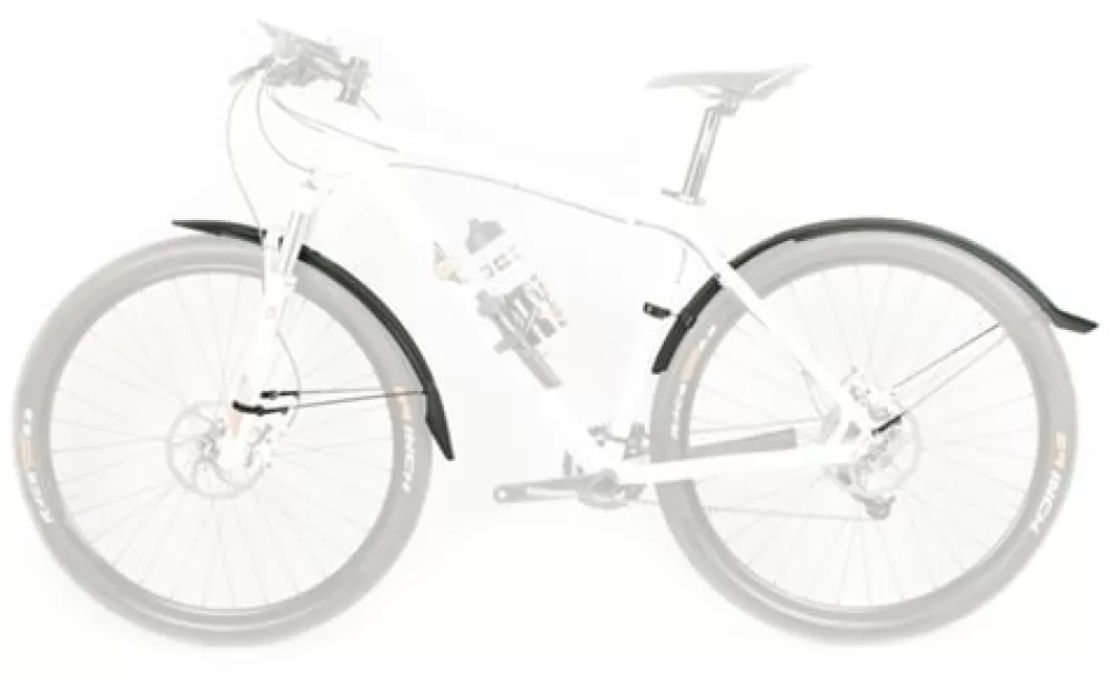 SKS Cykelskærme | Velo 65 Mountain Skærmsæt 29" Inkl. Stivere - Sort