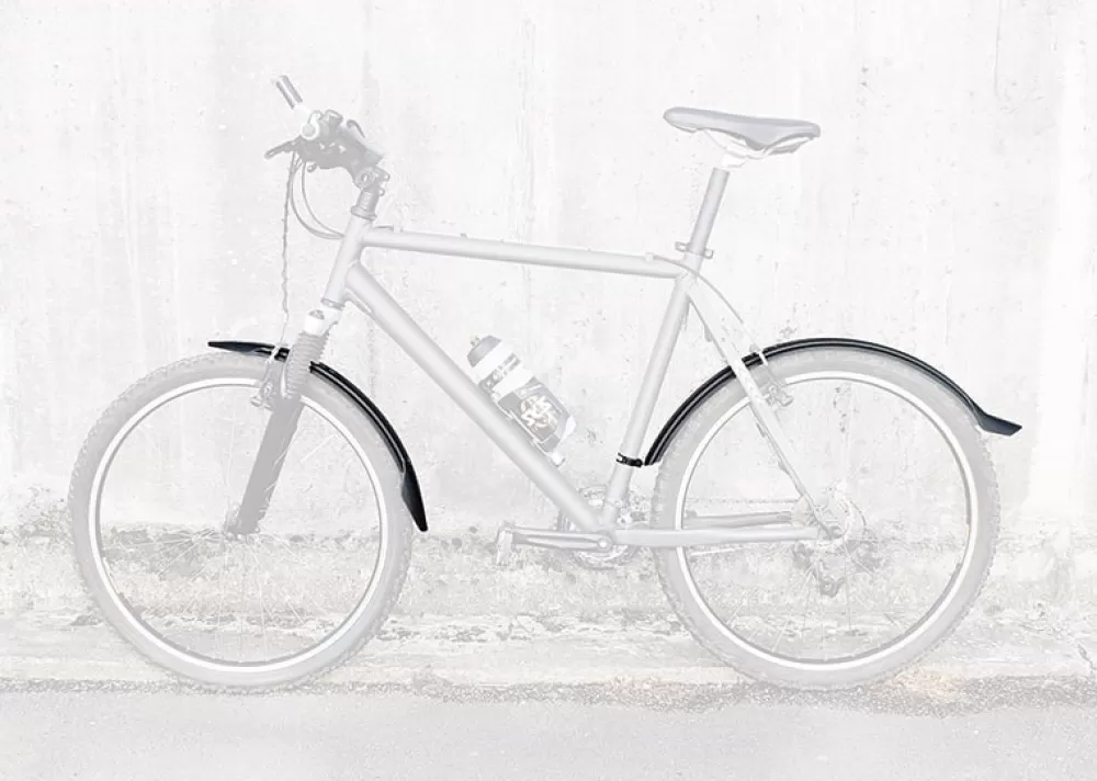 SKS Cykelskærme | Velo 65 Mountain Skærmsæt 26"-27.5" U. Stivere - Sort
