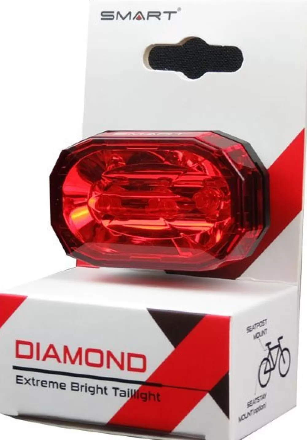 Smart Cykellygter | Diamond Super Led Baglygte (15 Lumens)